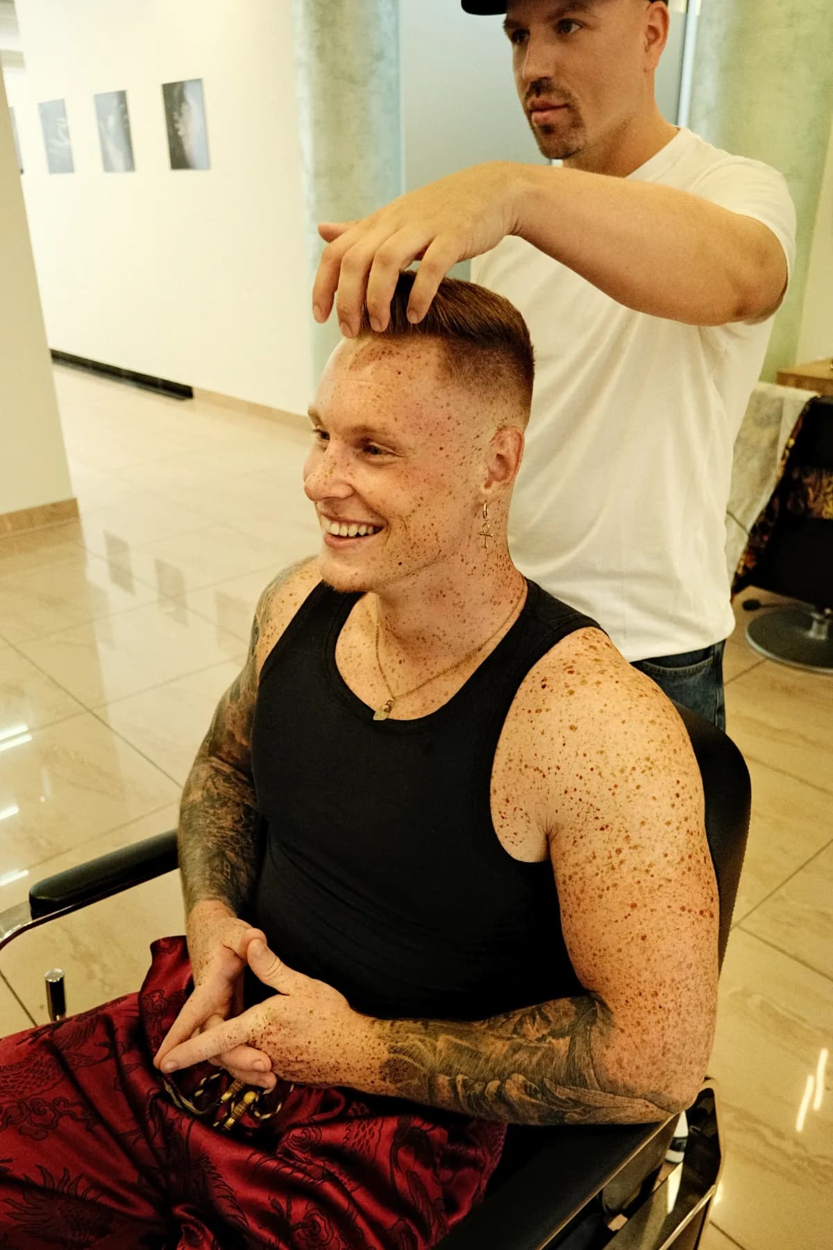 Pánsky strih v priebehu - Studio Barber Nitra
